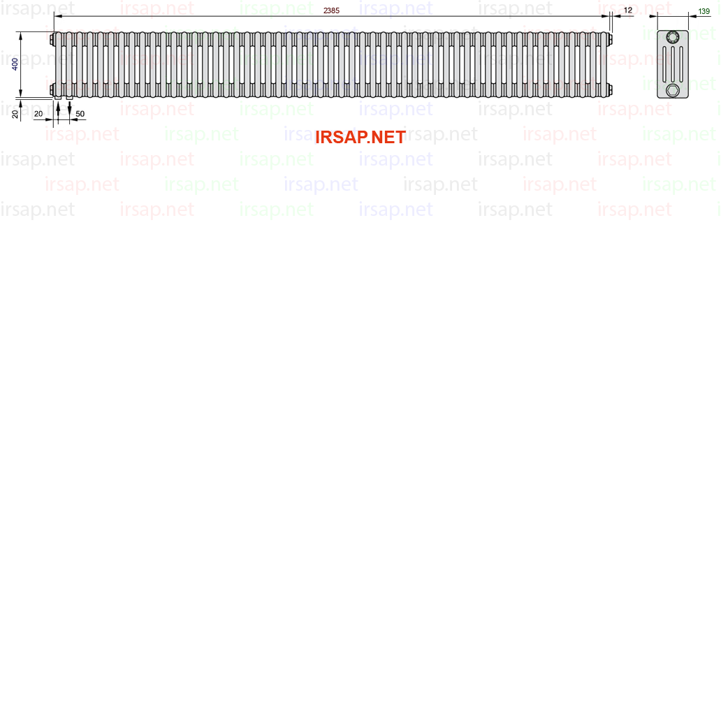 Радиатор IRSAP Tesi 40400/53 T18 CL 01
